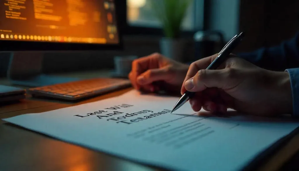 Drafting a Living Will vs. a Last Will