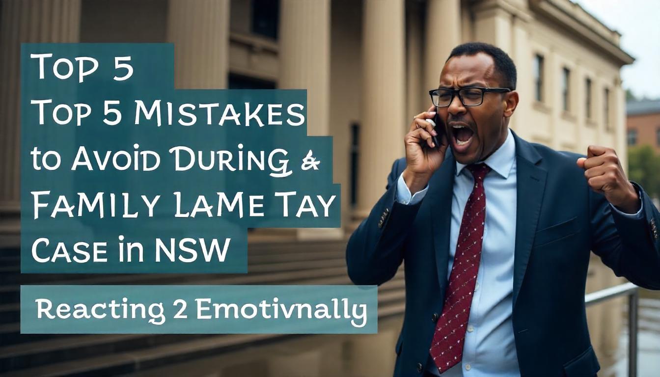 Top 5 Mistakes to Avoid During a Family Law Case in NSW